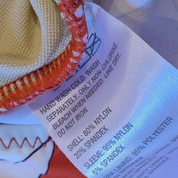 G by Giuliana Jet Set G One-Piece UPF 50 Mesh Sleeve Swimsuit 817-978 NWOT - Picture 12 of 14